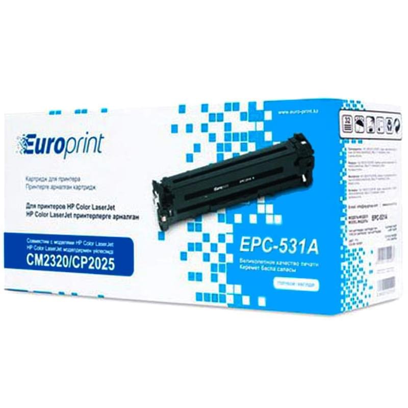 Картридж Europrint EPC-531A Cyan (Для HP CM2320/CP2025) - фото #0