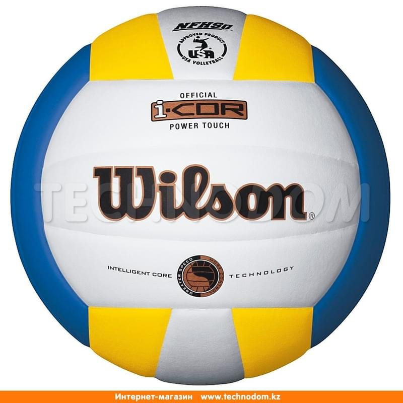 Wilson мяч волейбольный Cor Power Touch (white-blue-yellow) - фото #0