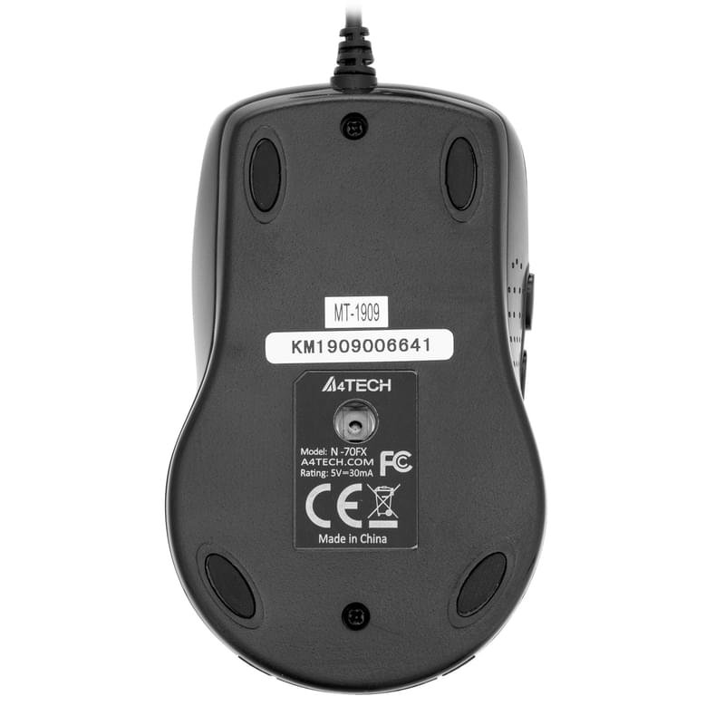 Мышка проводная USB A4Tech N-70FX Black - фото #5