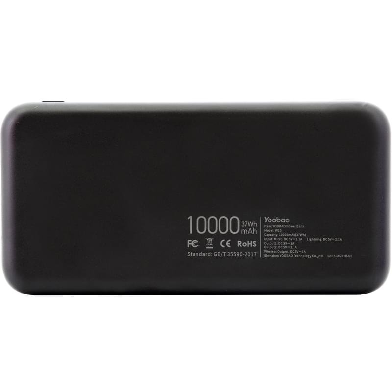 Внешний аккумулятор Yoobao, 10000Mah, W10, Wireless Polymer, Black (YB-W10/BK) - фото #3
