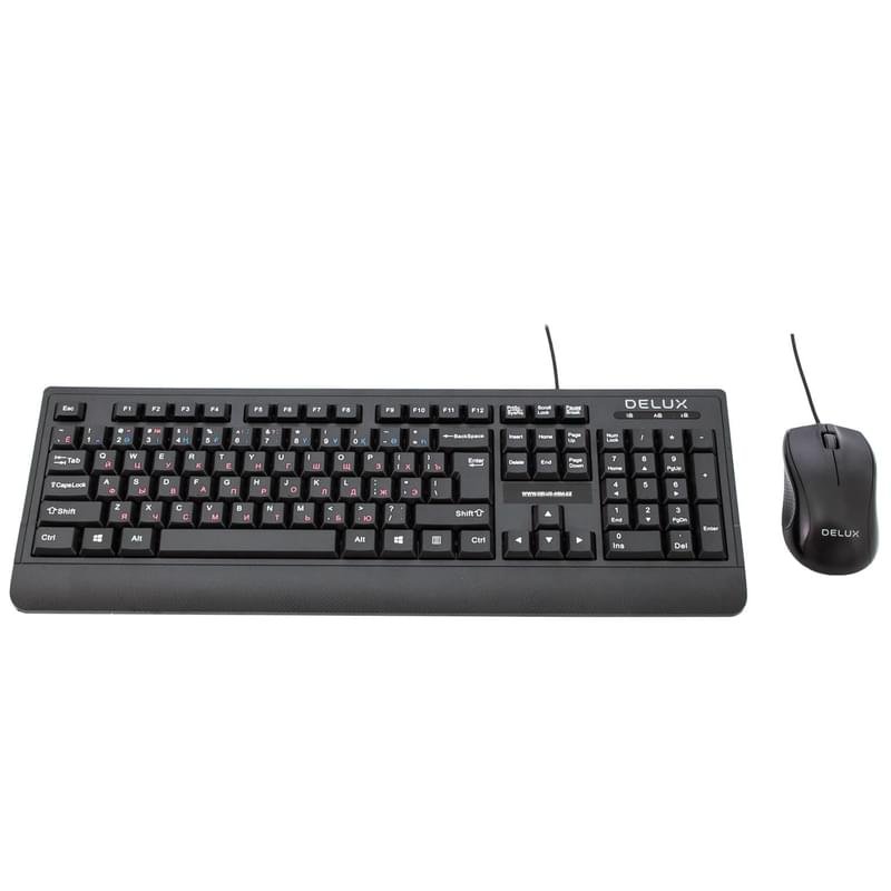 Клавиатура + Мышка проводные Delux DLD-6075OUB - фото #0