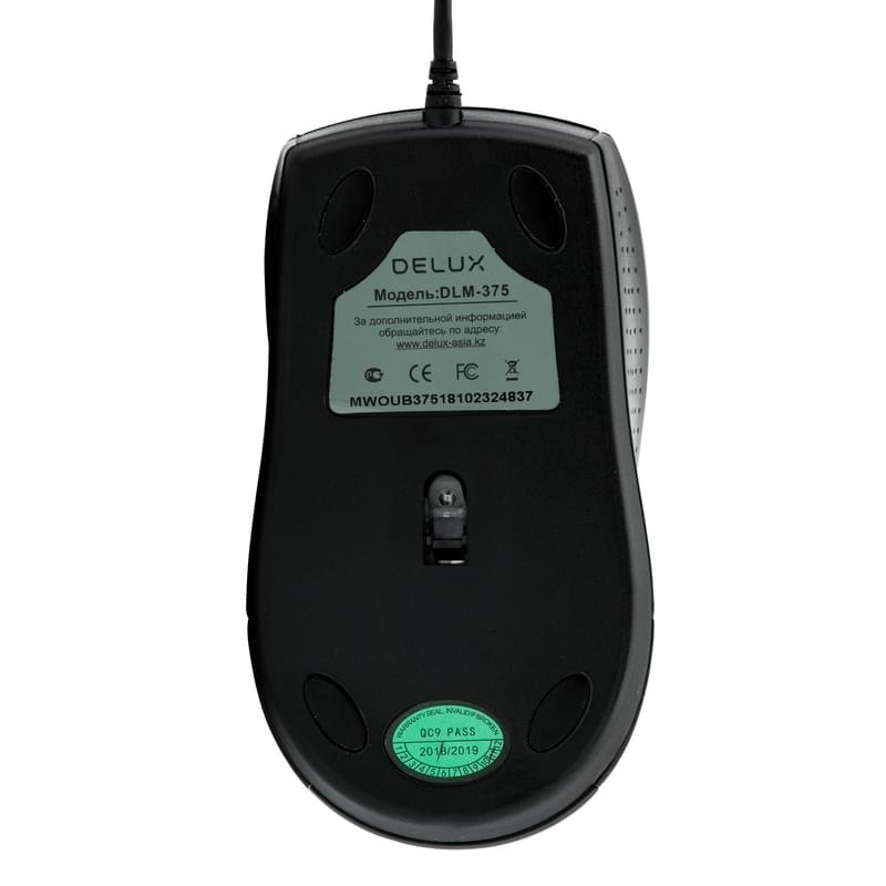 Мышка проводная USB Delux DLM-375OU Black - фото #4