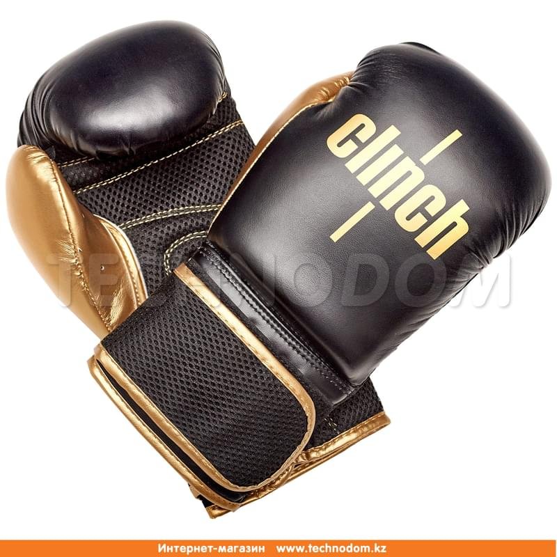 Перчатки боксерские Clinch Aero (C135, Clinch, 12 oz, черно-золотой) - фото #0