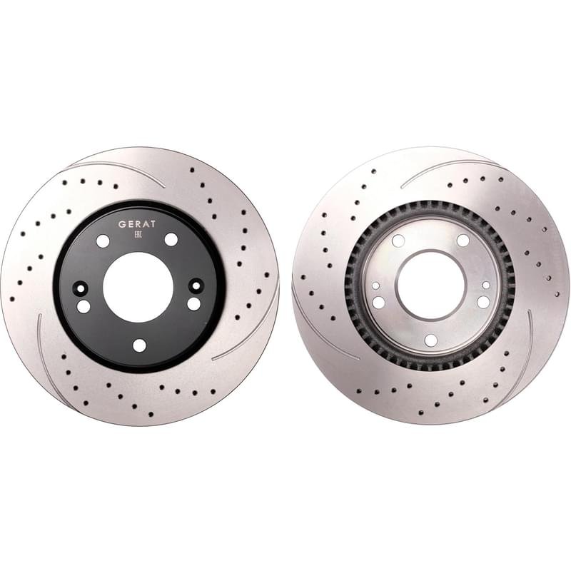 Тормозные диски GERAT DSK-F097 (Kia Cerato II, 08-12, 1.6i/2.0i) - фото #0