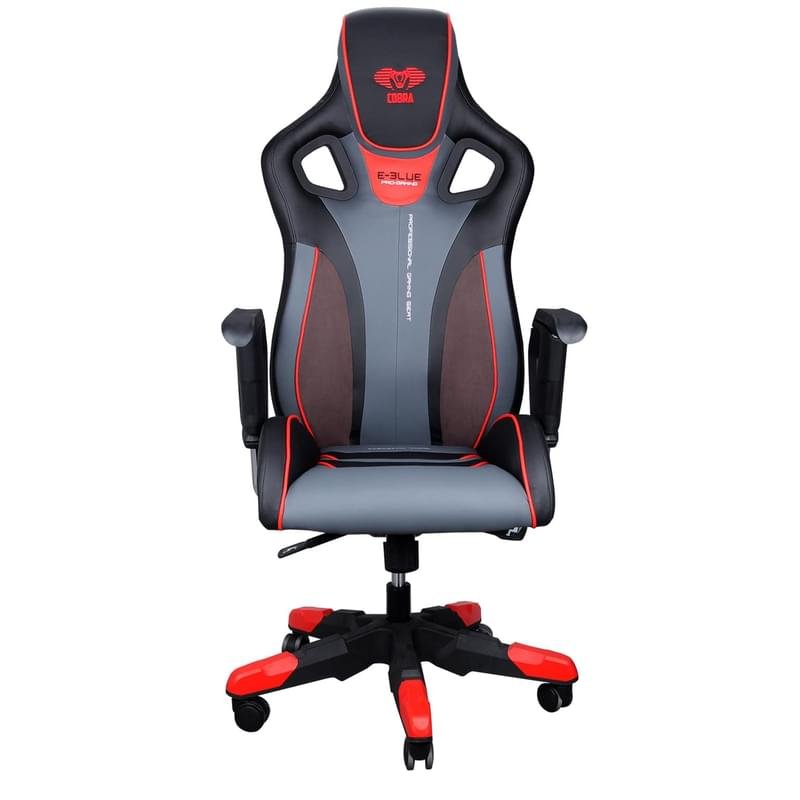 Игровое компьютерное кресло E-BLUE Cobra, Black/Red (EEC313REAA-IA) - фото #0