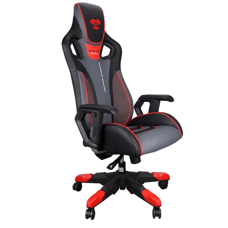 Игровое компьютерное кресло E-BLUE Cobra, Black/Red (EEC313REAA-IA) - фото #1