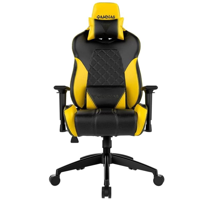 Игровое компьютерное кресло Gamdias ACHILLES E1 RGB, Black/Yellow (ACHILLES E1 L BY) - фото #0