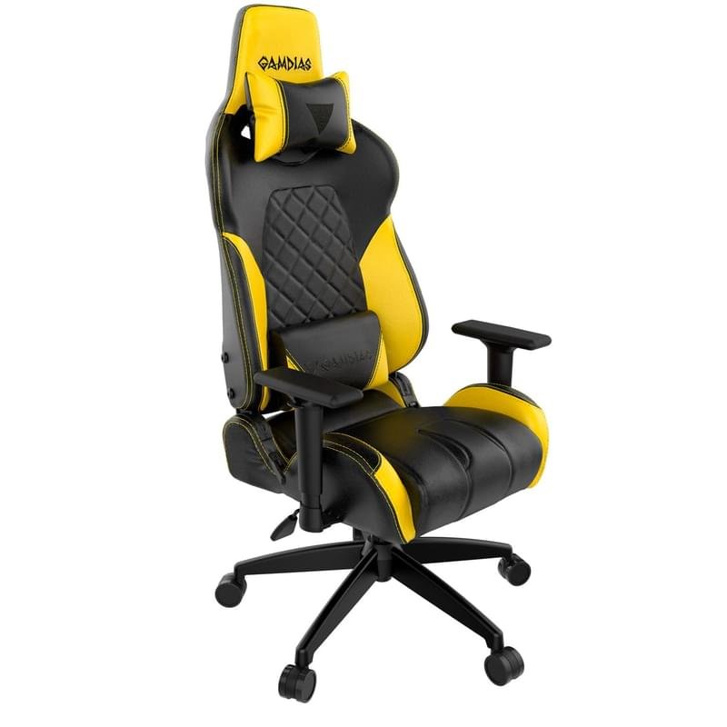 Игровое компьютерное кресло Gamdias ACHILLES E1 RGB, Black/Yellow (ACHILLES E1 L BY) - фото #1