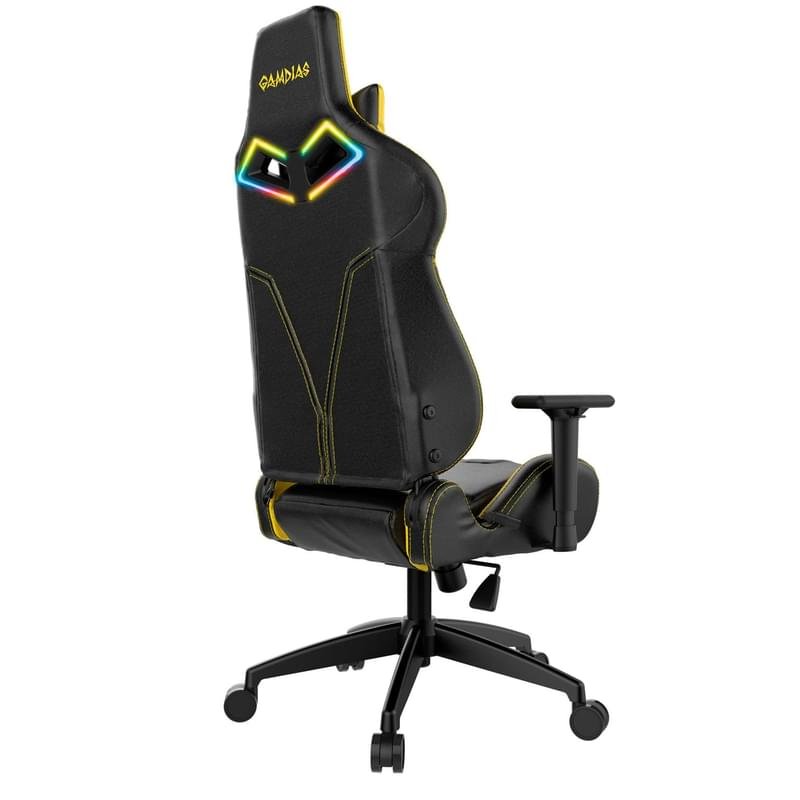 Игровое компьютерное кресло Gamdias ACHILLES E1 RGB, Black/Yellow (ACHILLES E1 L BY) - фото #4