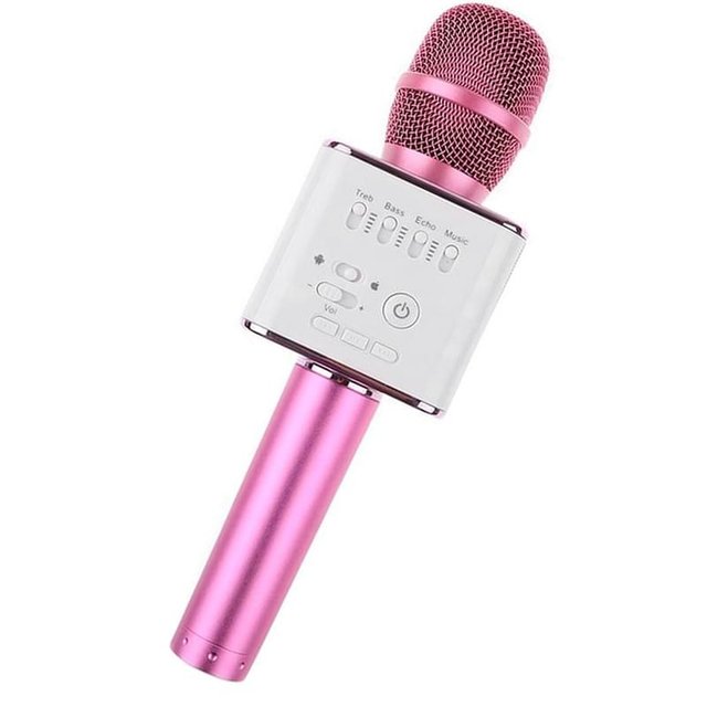 Микрофон беспроводной Sound Wave Bluetooth Q9, Pink - фото #2