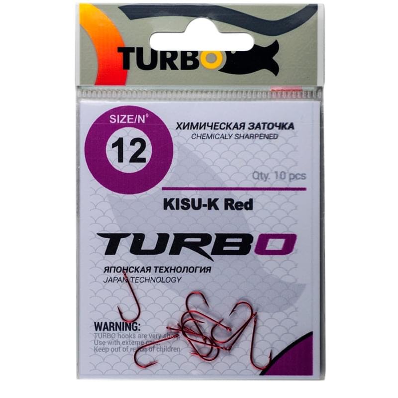 Крючки TURBO KISU-K (Red) 12 (10 шт) - фото #0