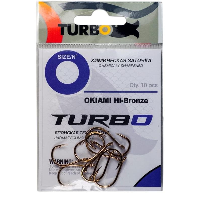 Крючки TURBO OKIAMI (HI-Bronze) 4 (10 шт) - фото #0