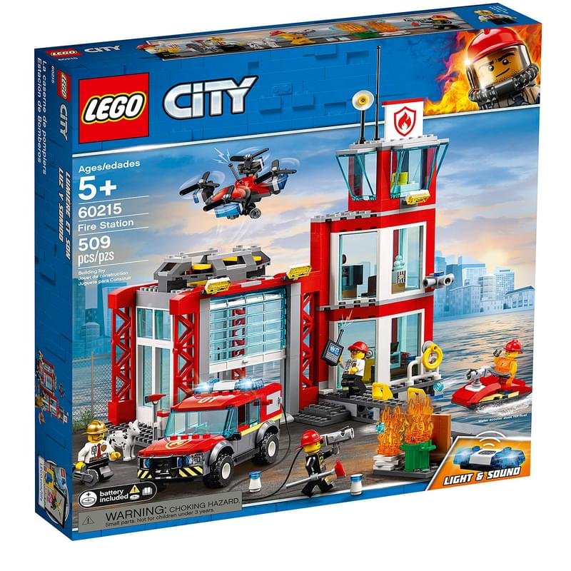 Конструктор LEGO CITY Пожарные: Пожарное депо 60215 - фото #0