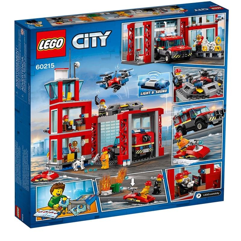 Конструктор LEGO CITY Пожарные: Пожарное депо 60215 - фото #1
