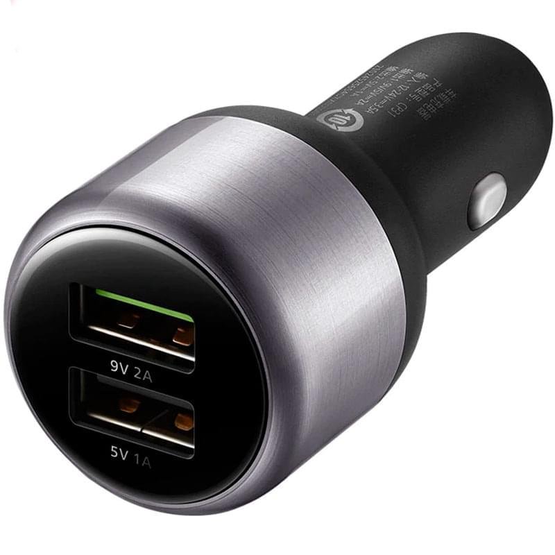 Автомобильное зарядное устройство 2*USB, 3.0A, FastCharge, HUAWEI, Черный (CP31) - фото #0