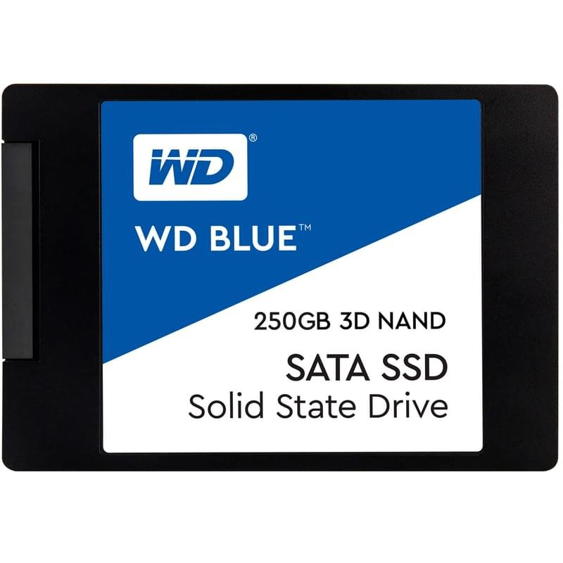 Внутренний SSD 2.5" 7мм 250GB Western Digital Blue SATA-III 3D TLC (WDS250G2B0A) - фото #0