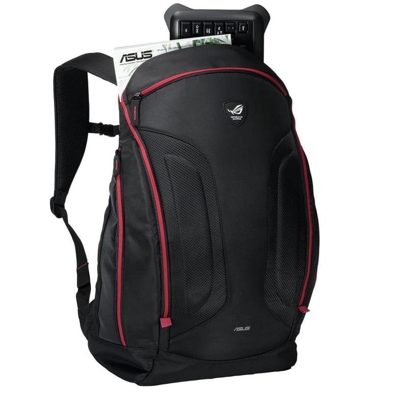 Рюкзак для ноутбука 17" Asus ROG SHUTTLE, Black, полиэстер (90-XB2I00BP00020) - фото #1