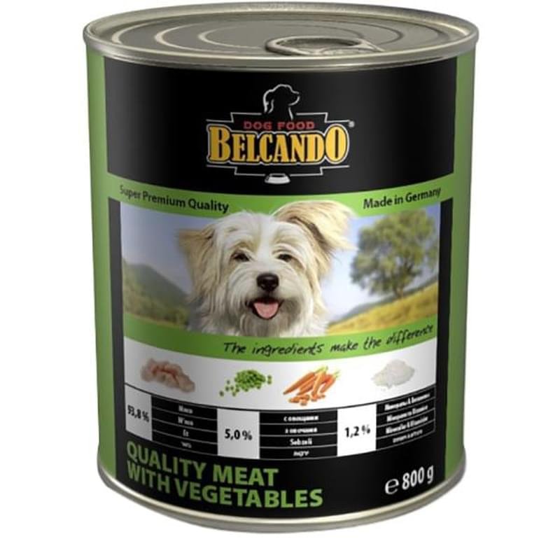 Консерва Belcando Best Quality meat with vegetable для собак, мясом и овощами 800 г - фото #0
