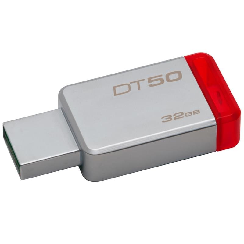 USB Флешка 32GB Kingston DataTraveler Type-A 3.1 Gen 1 (3.0) Metal (DT50/32GB) - фото #0