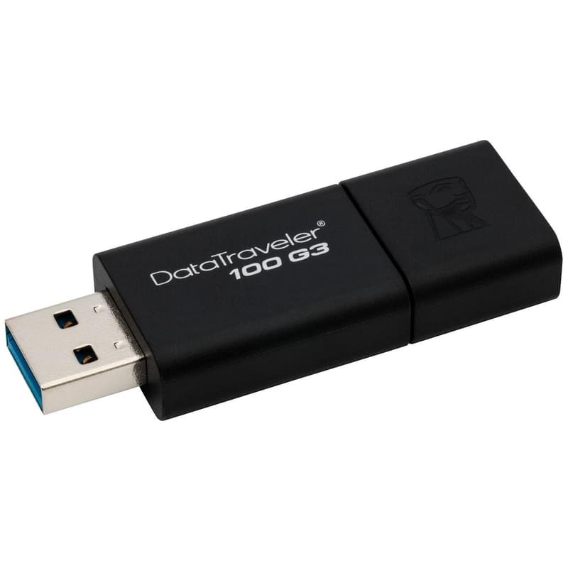 USB Флешка 16GB Kingston DataTraveler Type-A 3.1 Gen 1 (3.0) Black (DT100G3/16GB) - фото #2