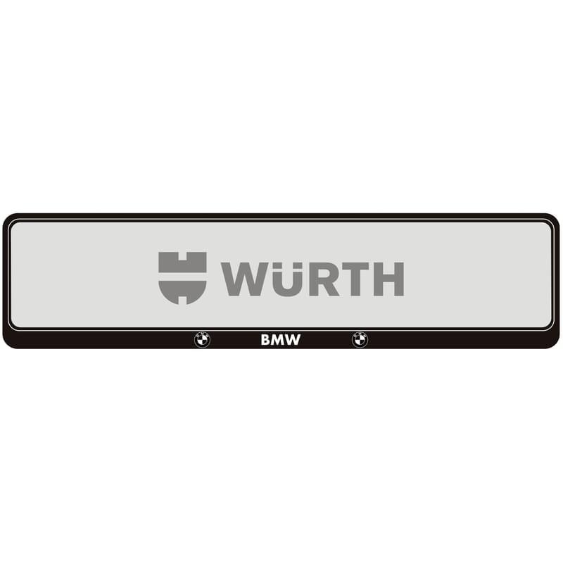 Рамка для номерного знака Wurth для BMW - фото #0