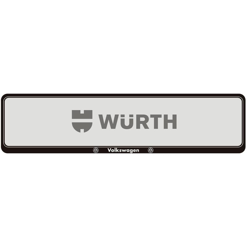 Рамка для номерного знака Wurth для Volkswagen - фото #0