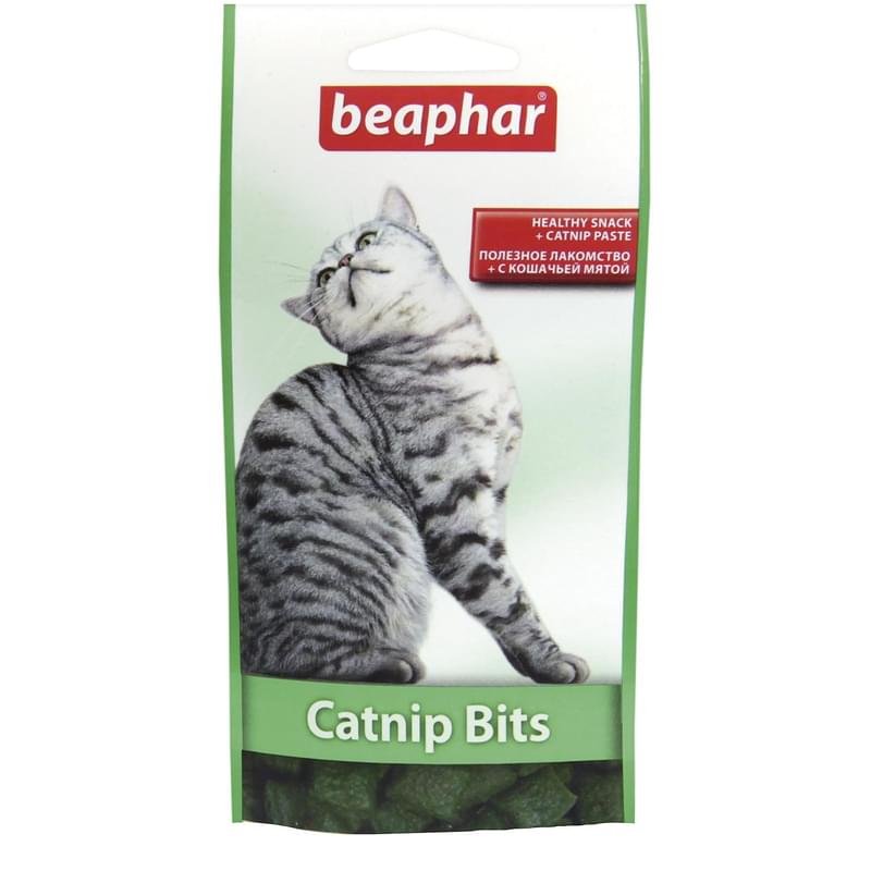 Подушечки Beaphar Catnip Bits с кошачьей мятой для кошек и котят 35 гр - фото #0