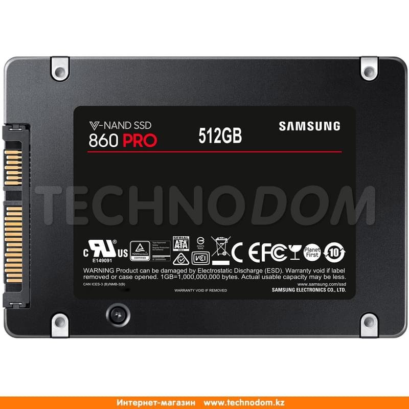 Внутренний SSD 2.5" 7мм 512GB Samsung 860 PRO, SATA-III 3D MLC (MZ-76P512BW) - фото #3