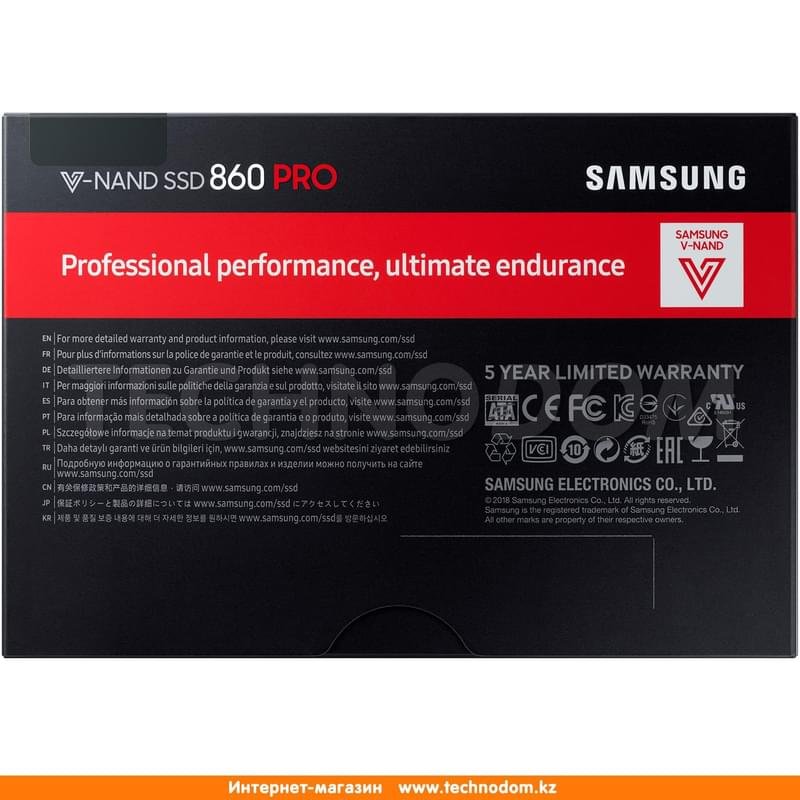Внутренний SSD 2.5" 7мм 512GB Samsung 860 PRO, SATA-III 3D MLC (MZ-76P512BW) - фото #9