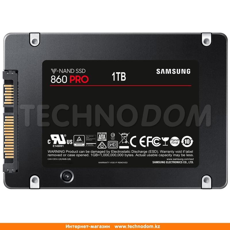 Внутренний SSD 2.5" 7мм 1TB Samsung 860 PRO, SATA-III 3D MLC (MZ-76P1T0BW) - фото #4