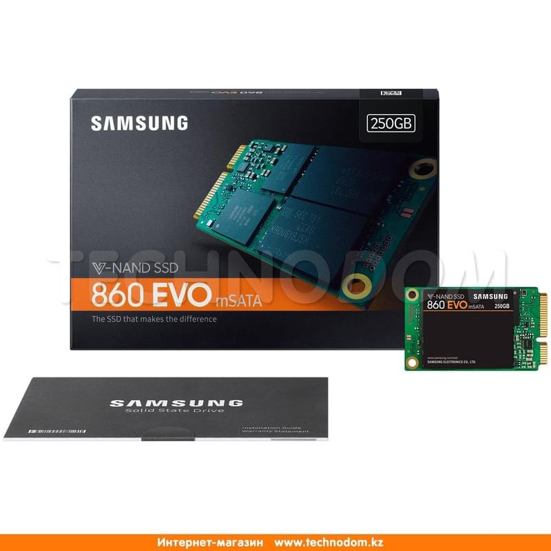 Внутренний SSD mSATA 250GB Samsung 860 EVO SATA-III 3D TLC (MZ-M6E250BW) - фото #6