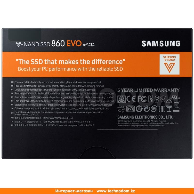Внутренний SSD mSATA 250GB Samsung 860 EVO SATA-III 3D TLC (MZ-M6E250BW) - фото #9