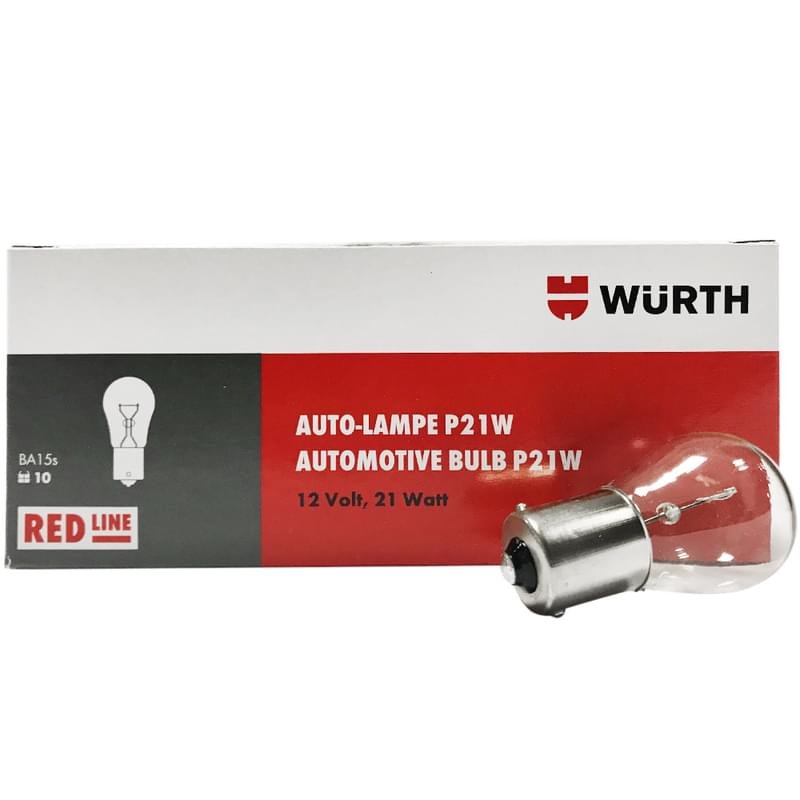 Лампа WURTH P21W 12V 21W - фото #1