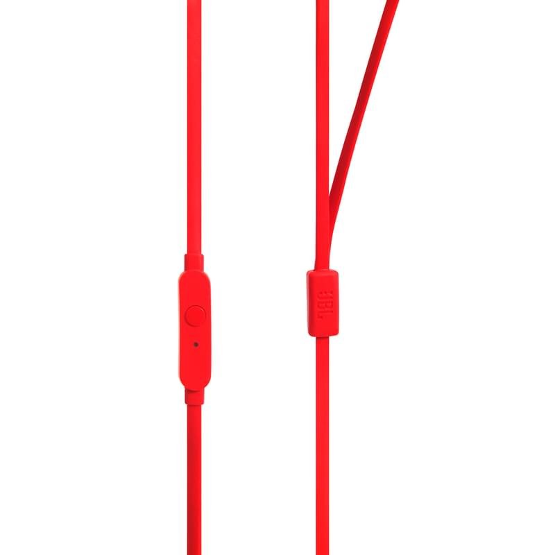 Наушники Вставные с Микрофоном JBL JBLT110, Red - фото #4