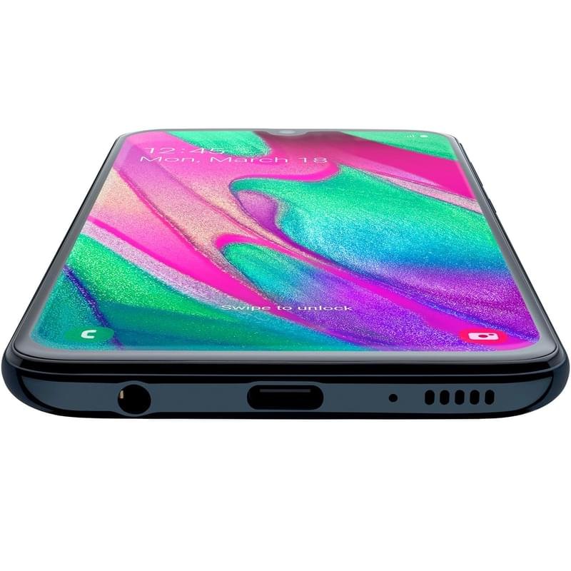 Смартфон Samsung Galaxy A40 64GB Black - фото #7