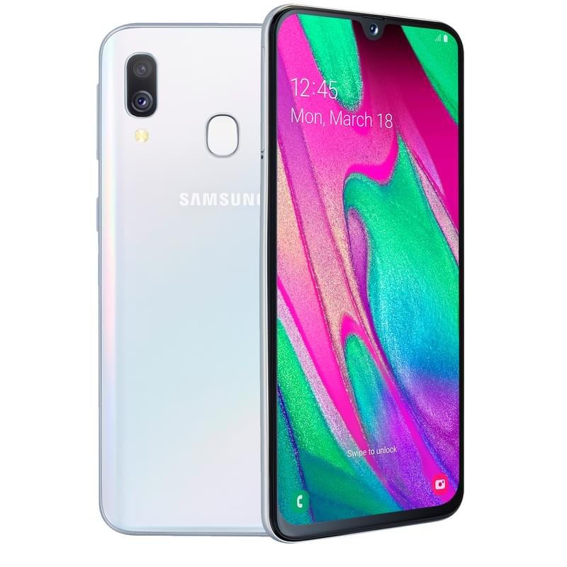 Смартфон Samsung Galaxy A40 64GB White - фото #0