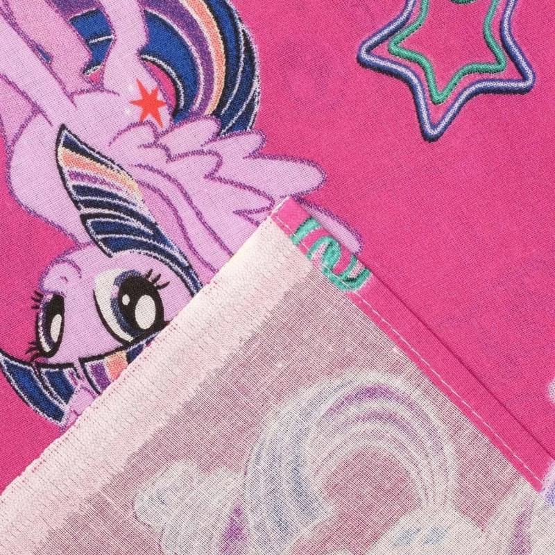 Комплект постельного белья 1.5 хлопок My little Pony Neon (70х70) Дружба - фото #1