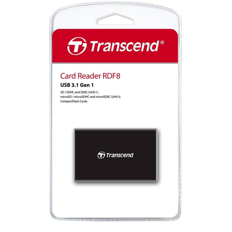 Картридер Transcend All-in-One USB 3.1 Black (TS-RDF8K2) - фото #2