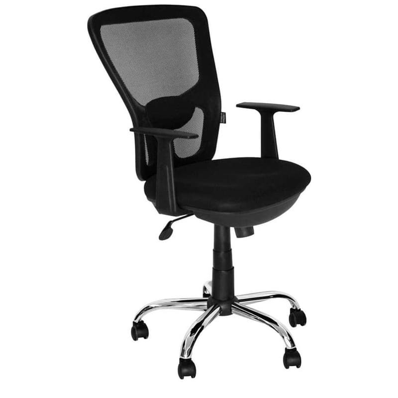 Кресло для сотрудников, сетка, черный, 62*57*99-109 - фото #1