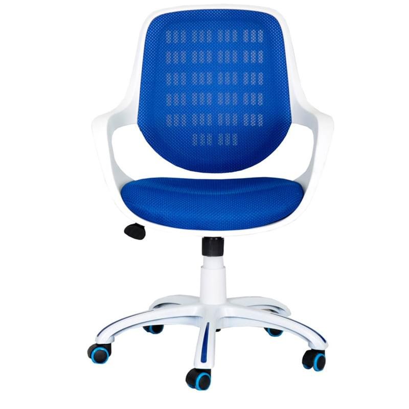 Кресло для сотрудников, сетка, L-015, Синий, 65*56*90-98 - фото #0