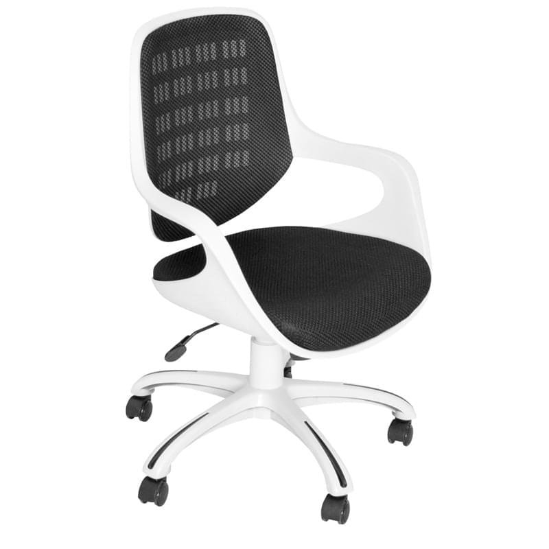 Кресло для сотрудников, сетка, L-064, черный, 65*56*90-98 - фото #1