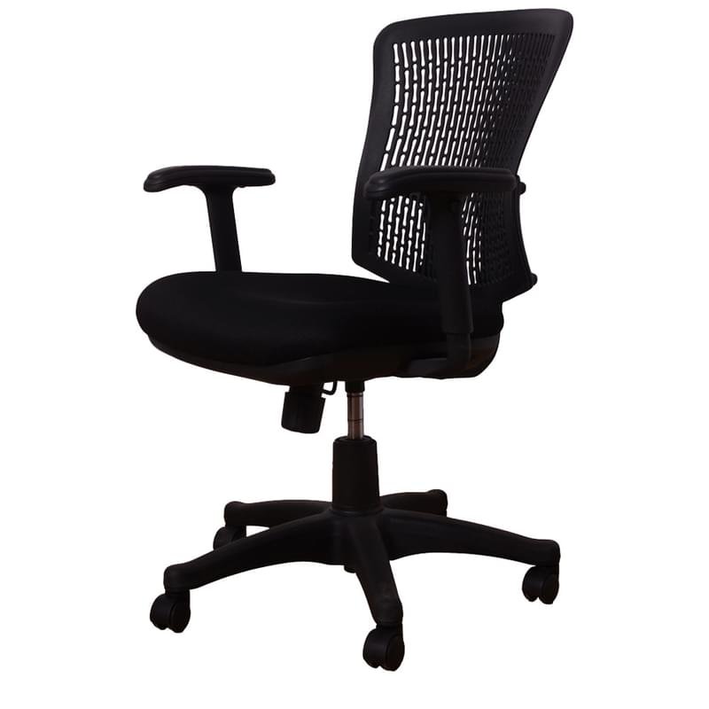 Кресло для сотрудников, Крестовина пластиковая, черный, 67*56*87-96 - фото #1