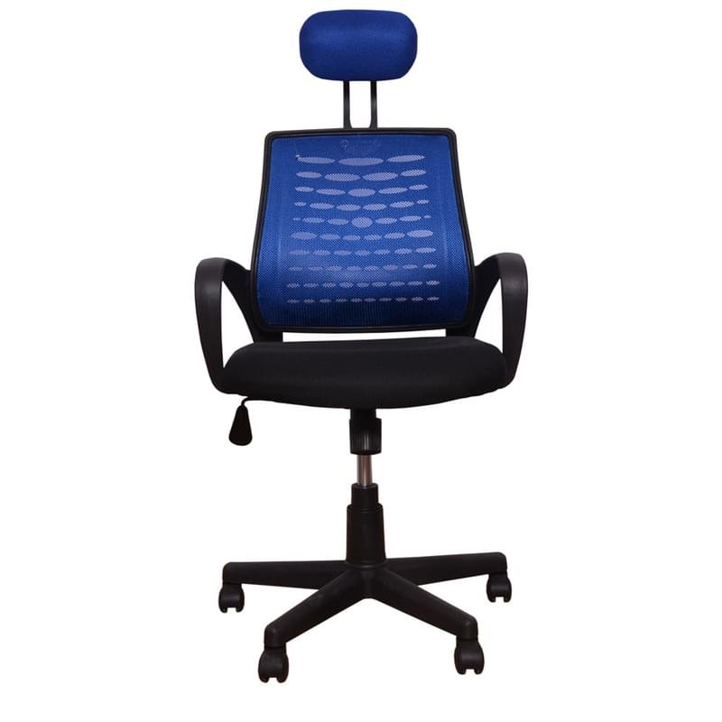 Кресло для сотрудников, Крестовина пластиковая, Синий, 49*51*108-119 - фото #0