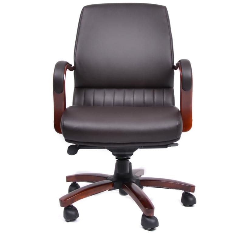 Кресло для сотрудников, искусственная кожа, коричневый, 61*69*111-118 - фото #0