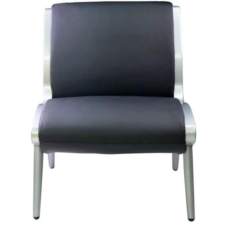 Кресло, искусственная кожа черный черный 62*74*80 - фото #0