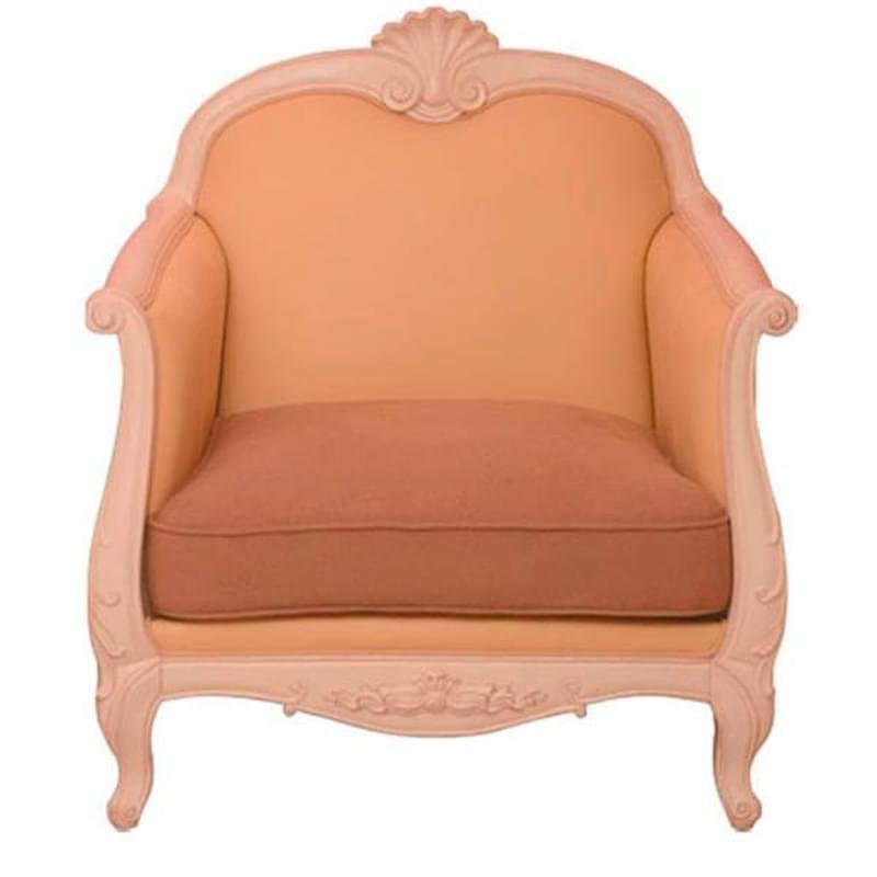 Кресло, массив березы, лен, цв. М01, загар, бистр, 94*94*105 - фото #0