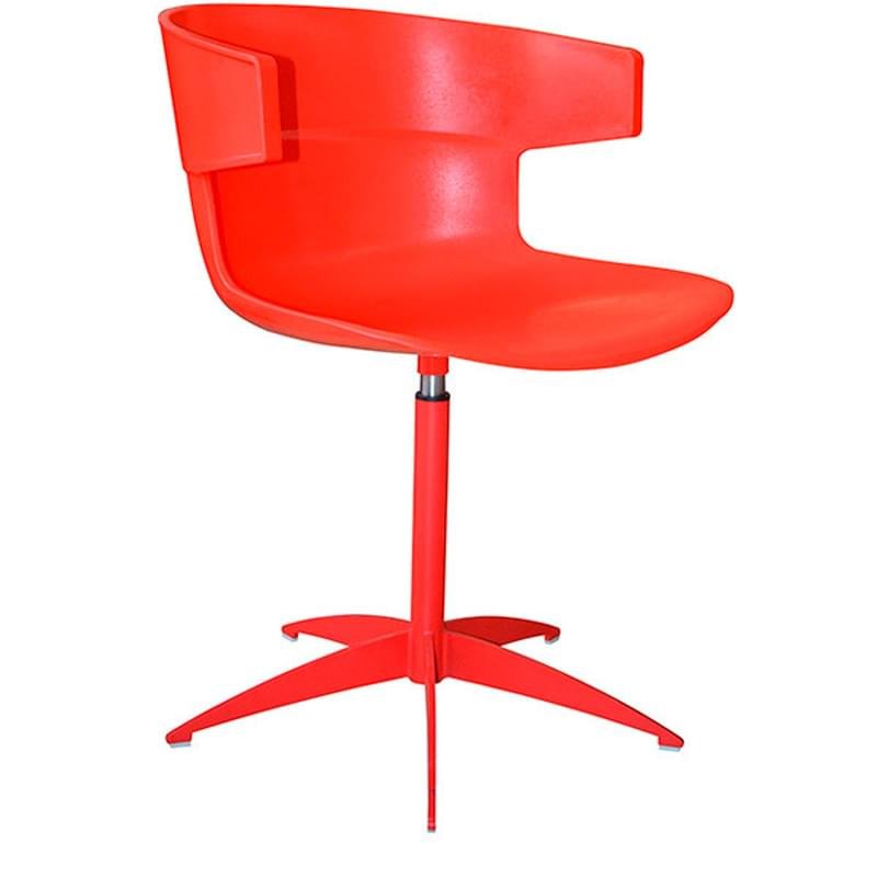 Кресло, пластик, красный, 56*44*72 - фото #1