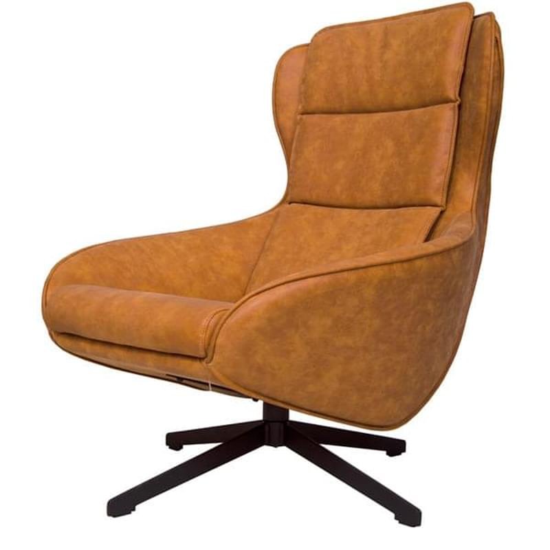 Кресло, искусственная кожа, коричневый, 82*78*102 - фото #1