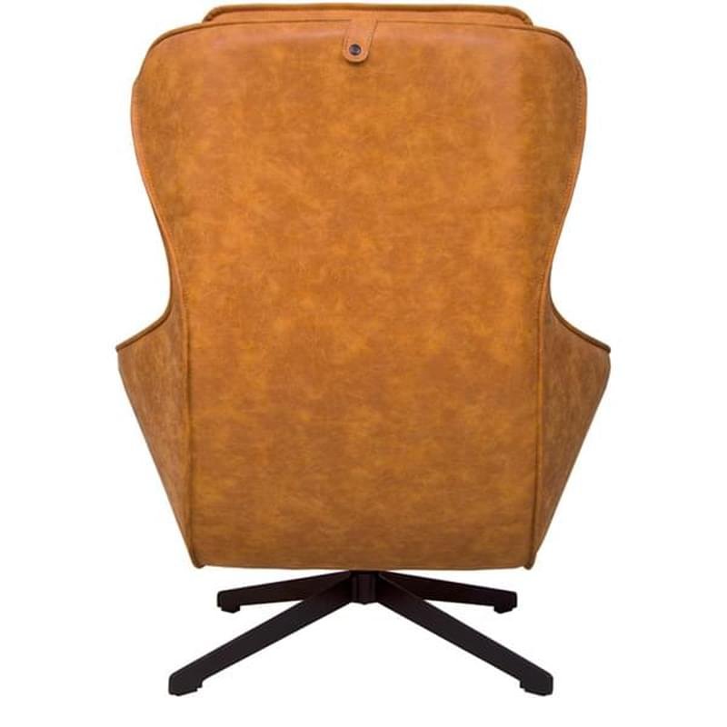 Кресло, искусственная кожа, коричневый, 82*78*102 - фото #3