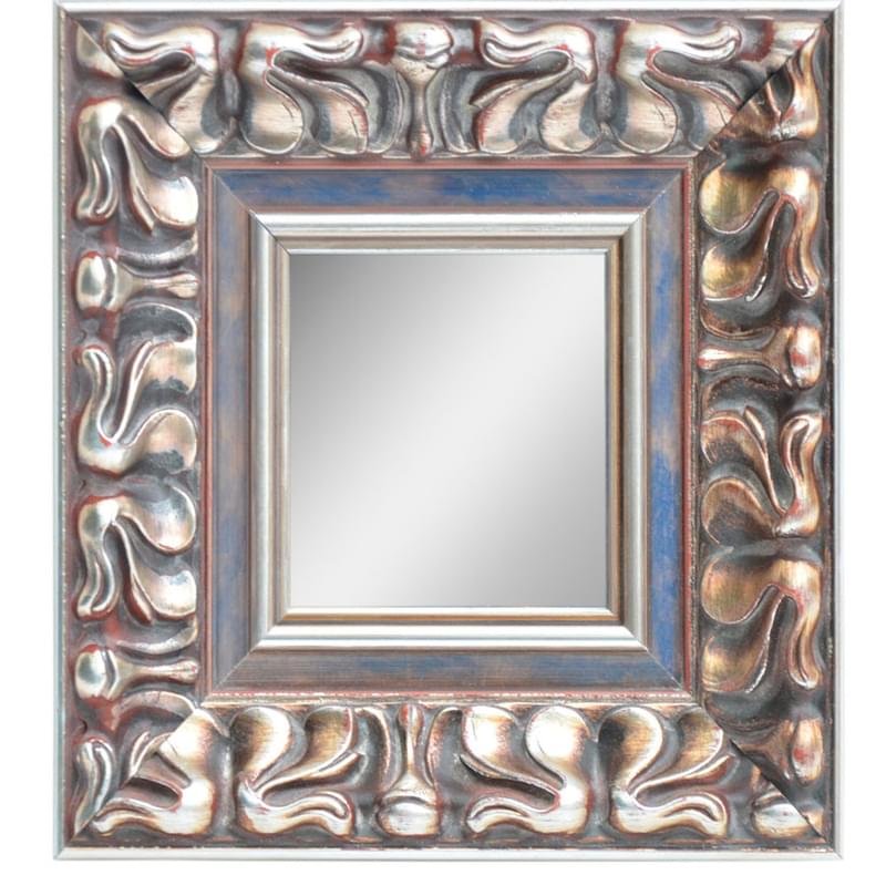 Зеркало, дерево, стекло, серебро, 24*24 - фото #2